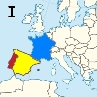 Frankreich-Spanien-Portugal